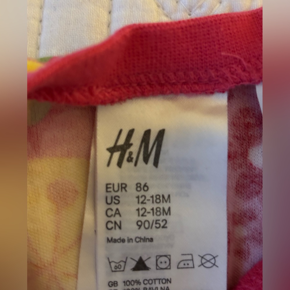 H&M Kids Pajamas - Pink and Yellow Floral - Picture 11 of 12